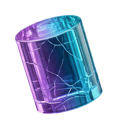3D Glass Cylinder