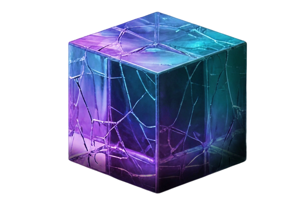 3D Glass Cube